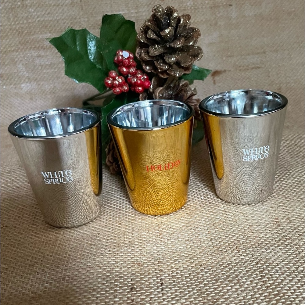 3 Henri Bendel Empty Holiday Candle Jars